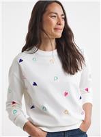 JD WILLIAMS Multi Heart Embroidered Sweatshirt 22