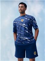 Blue Official Scotland Football Graphic Shorts XXL