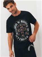 Guns N' Roses Graphic Print Jersey Pyjamas L