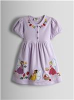JOJO MAMAN B&Eacute;B&Eacute; Fairy Picnic Applique Stripe Button Front Dress 12-18 months
