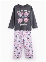 Pink Monster High Beasties Pyjama Set 8-9 years