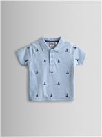 JOJO MAMAN B&Eacute;B&Eacute; Boat Embroidered Polo Shirt 12-18 months