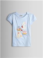 JOJO MAMAN B&Eacute;B&Eacute; Mouse Picnic Applique T Shirt 2-3 Years