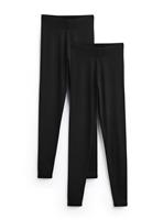 PETITE Black Plain Leggings 2 Pack S
