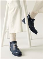 REGATTA Womens Harper Dog Print Wellies Navy 6