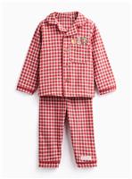 Beatrix Potter Christmas Gingham Pyjama Set 9-12 months