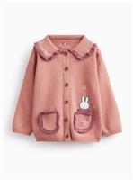 Brown Miffy Frill Collar Cardigan 3-6 months