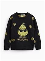 Christmas Black & Green The Grinch Jumper 10 years