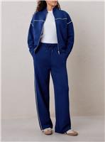 REAKTIV Navy Piped Scuba Wide Leg Jogger XS