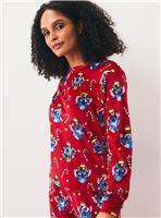 Family Matching Women's Disney Lilo & Stitch Christmas Slinky Pyjama Set 12-14