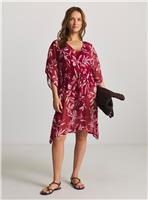 JD WILLIAMS Floral Print Mini Kaftan 28-30