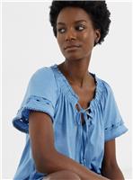 JD WILLIAMS Ladder Insert Tie Neck Angel Sleeve Top 14