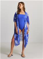 JD WILLIAMS Tie Front Shell Print Mini Kaftan 24-26