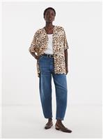 JD WILLIAMS Short Sleeve Leopard Print Cardigan 32
