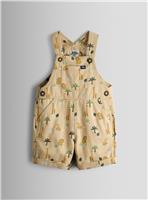 JOJO MAMAN B&Eacute;B&Eacute; Safari Printed Dungarees 12-18 months