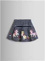 JOJO MAMAN B&Eacute;B&Eacute; Unicorn Applique Skort 4-5 Years