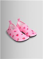 JOJO MAMAN B&Eacute;B&Eacute; Strawberry Swim Shoe Pink 4 Infant