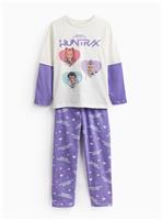 Purple K-Pop Demon Hunters Huntrix Heart Pyjamas 7-8 years