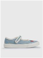 START-RITE Lemonade Denim Blue Gingham Canvas 13 Infant