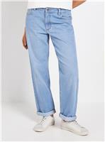 DOROTHY PERKINS Boyfriend Ankle Grazer Fold Up Jeans Light Denim 8