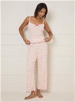 DOROTHY PERKINS Pointelle Jersey Pyjama Set Pink Floral L