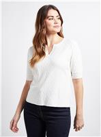 WALLIS Stitch Detail V Neck Knitted Top XL