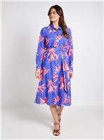 WALLIS Floral Collared Button Through Shirt Dress 20