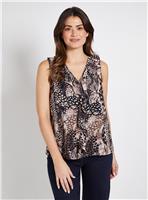 WALLIS Animal Ruffle V Neck Cami Top 12