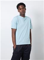 BURTON Blue Grandad Neck T Shirt XL