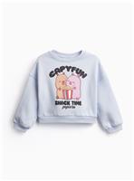 Blue CapyFun Graphic Print Sweatshirt 14 years