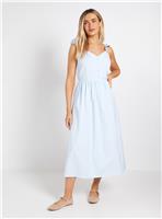 DOROTHY PERKINS Stripe Flutter Sleeve Midi Dress 8