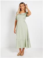 DOROTHY PERKINS Lace Trim Collar Detail Midi Dress 16