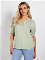 DOROTHY PERKINS Short Puff Sleeve Overhead Shirt 10
