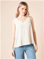 DOROTHY PERKINS Built Up V Neck Cami Stone 16