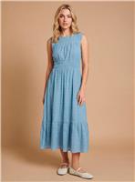 DOROTHY PERKINS Shaped Shirred Bodice Midaxi Dress 12