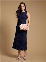 OASIS Sleeveless Denim Midaxi Dress with Seam Detail 14