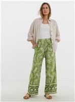 JD WILLIAMS Linen Mix Wide Leg Trousers 8