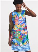 JD WILLIAMS Linen Sleeveless Shift Dress 32
