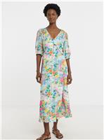 JD WILLIAMS Printed Linen Tea Dress 30