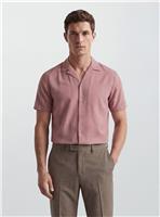 BURTON Rose Pink Short Sleeve Resort Linen Shirt S