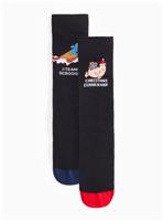 Mr Men Christmas Ankle Socks 2-Pack 6-8.5