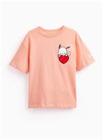 Coral Pochacco Character T-Shirt 9 years