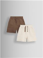JOJO MAMAN B&Eacute;B&Eacute; 2 Pack Jogger Shorts 4-5 Years