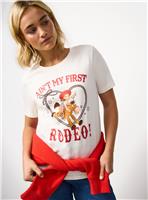 White 'Ain't My First Rodeo' Toy Story Graphic T-Shirt 14