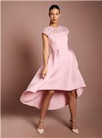 COAST Lace Top Scuba Skirt Occasion Dress Pink 14