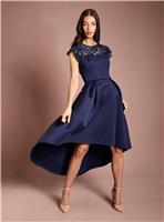 COAST Lace Top Scuba Skirt Occasion Dress Navy 8
