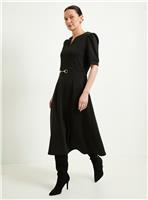 WALLIS Ponte Snaffle Trim Midi Dress 18