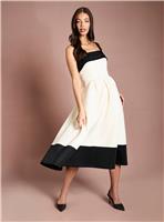 COAST Strappy Printed Scuba Midi Dress 10
