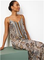 Tu x Morris & Co. Scarf Paisley Border Print Midi Dress 22