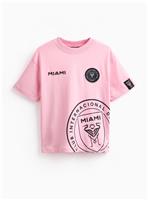 Pink Inter Miami CF Badge T-Shirt 12 years